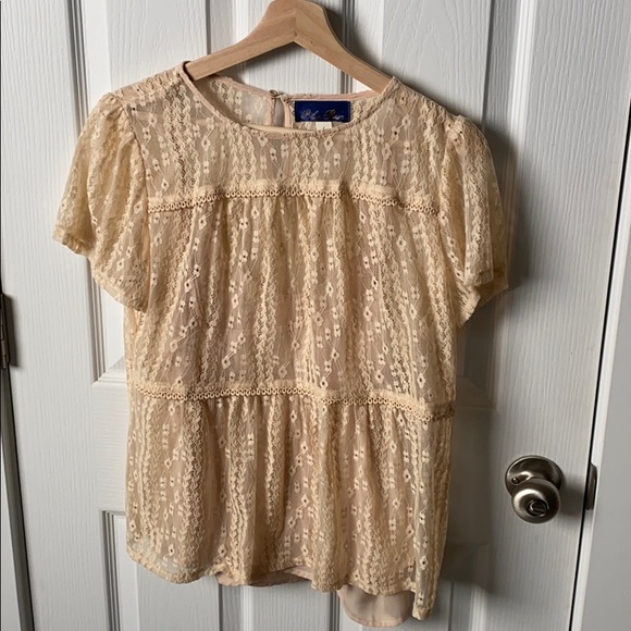 Blue Rain Linen Blouse - Picture 1 of 3